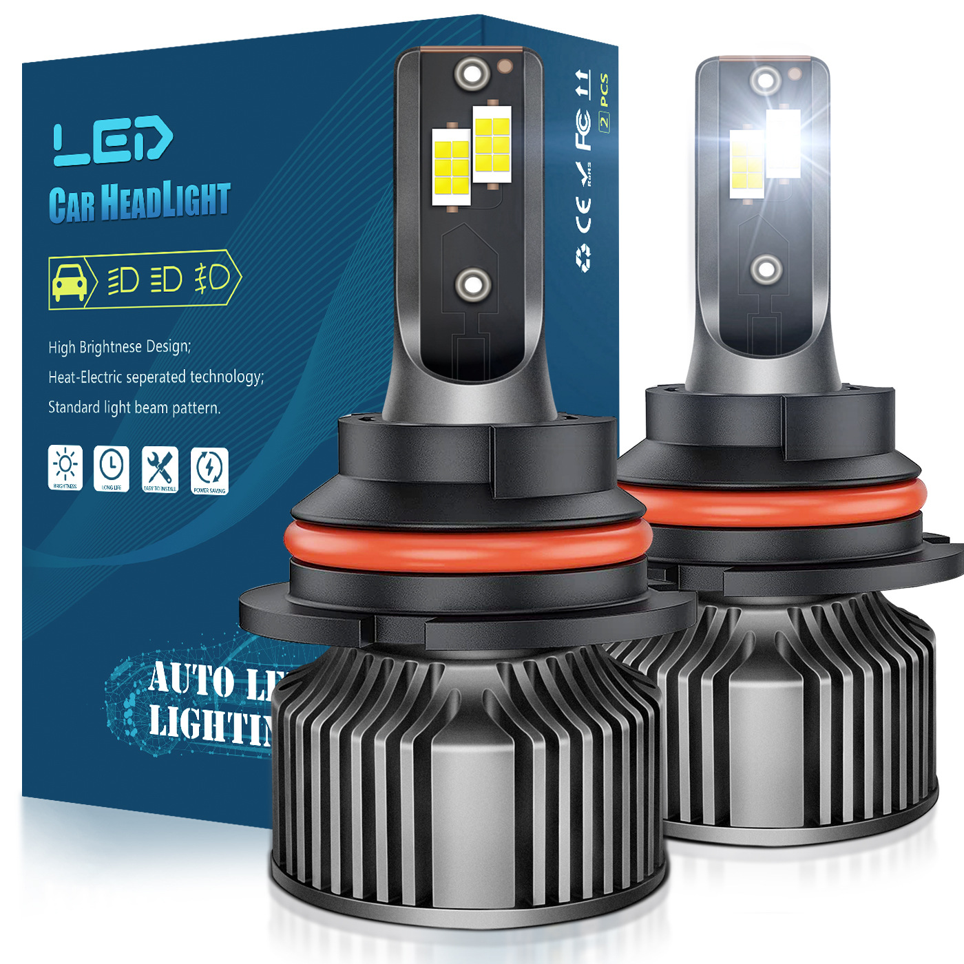 Fuente fabricante coche LED faro H1H7 luz baja H4H13 niebla lámpara 880 bombilla CSP3570 coche lámpara H11H9