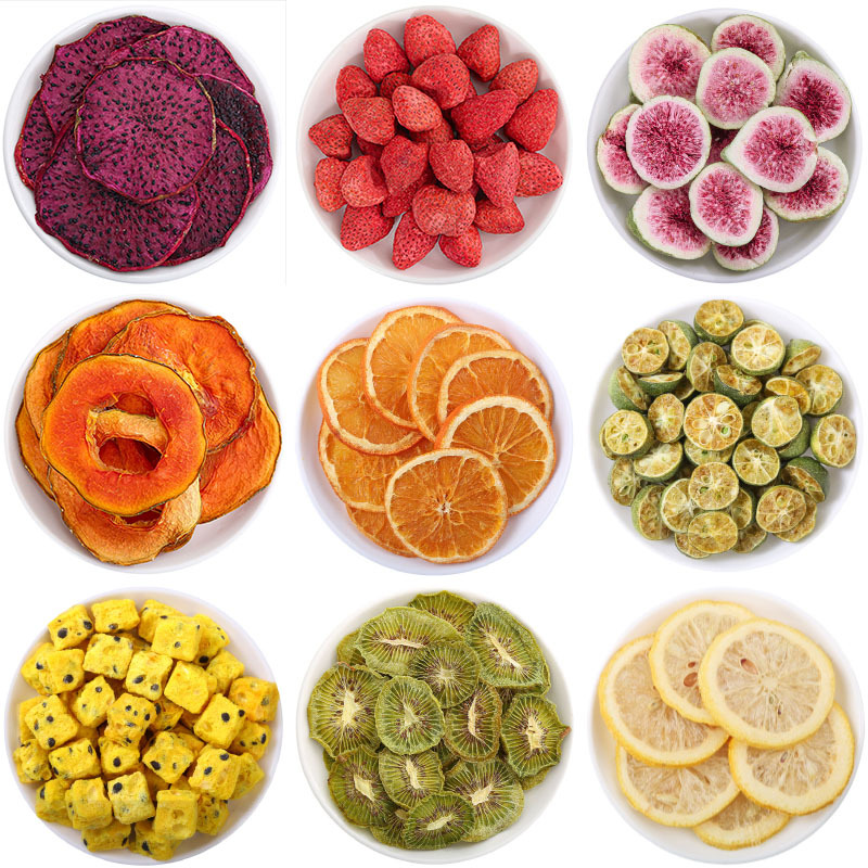Freeze-Dried Fruit Slices & Fruit Tea Blend — Lychee, Lemon, Passion Fruit, Fig, Strawberry quality and texture
