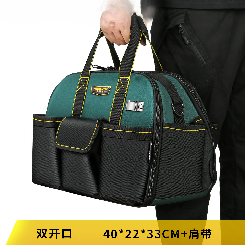 Kit de herramientas fuerte y duradero Kit de herramientas de lona gruesa caja de herramientas resistente al desgaste caja de herramientas de hardware caja de almacenamiento