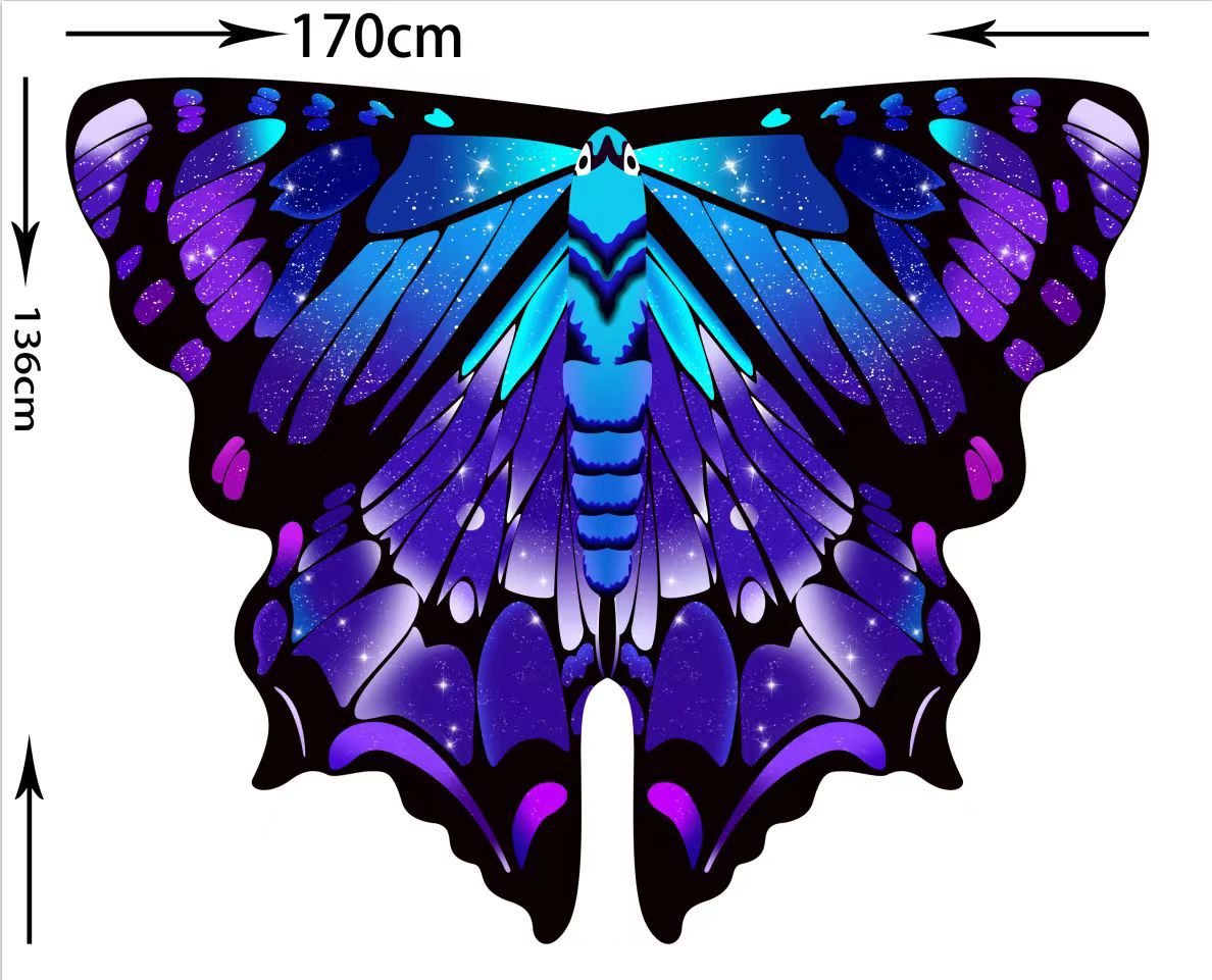 Capa giratoria con alas para danza del vientre, accesorio de cosplay, decoración estilo INS, elección de influencers para sesiones de fotos