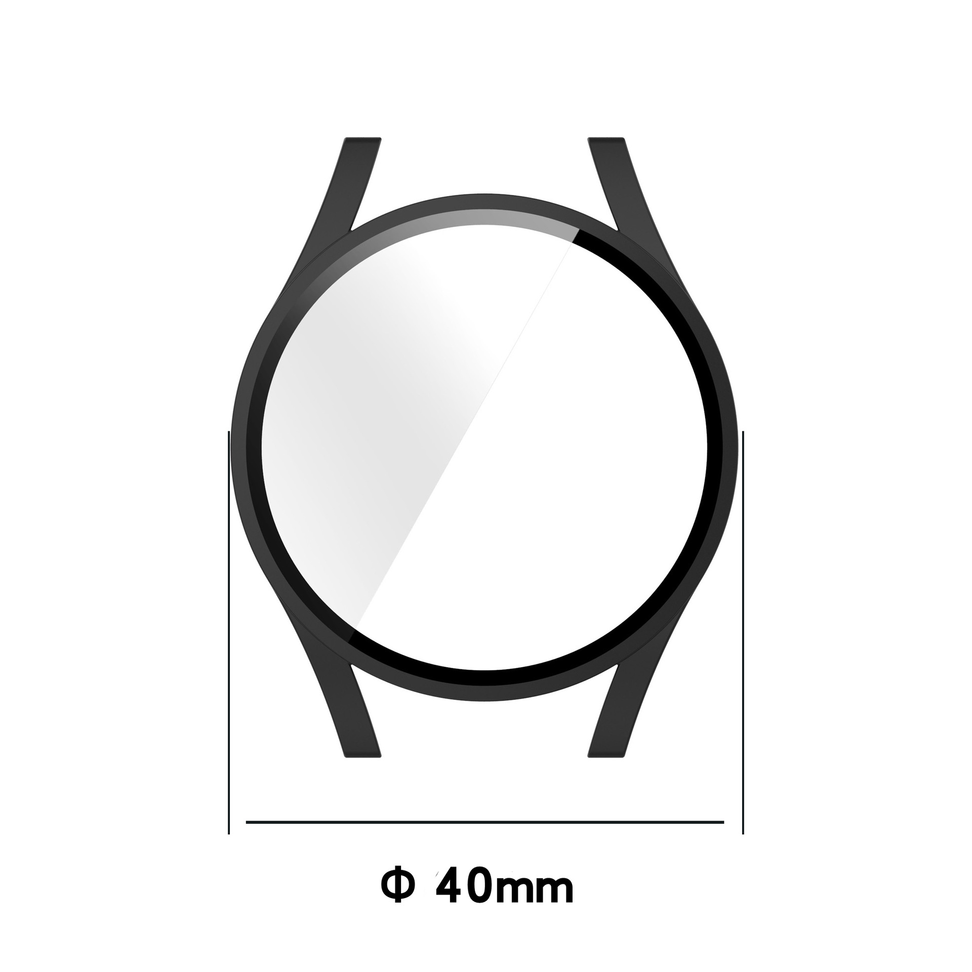 Applicable to Samsung galaxy watch FE integrated case R861 watch tempered film protective case undefined