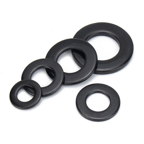 Black 304 stainless steel flat washer M1.6-M20 enlarged gasket Washer screw washer