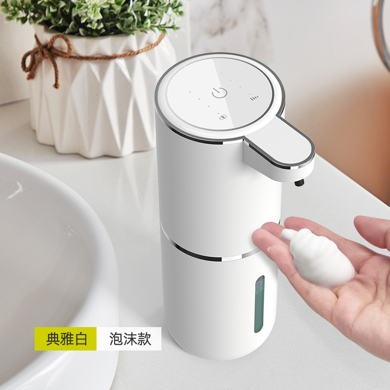 Amazon caliente máquina de desinfectante de manos automático inductor inteligente espuma eléctrica lavadora de manos detergente jabón líquido