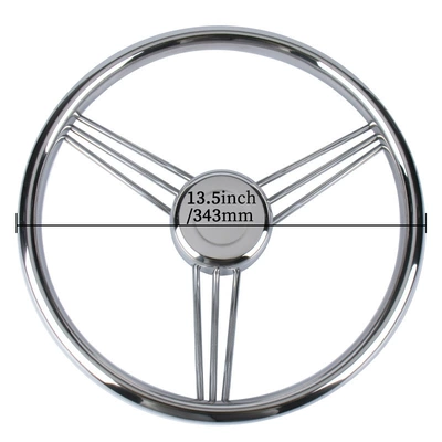 Yacht Hardware Accessories Speedboat Fishing Boat Stainless Steel Steering Wheel Marine Hydraulic Servo System Steering Wheel (Sükan çarxları) - 135