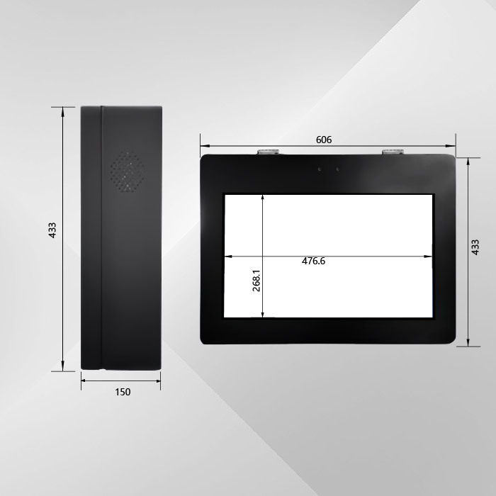 Máquina de publicidad exterior montada en la pared pantalla destacada impermeable protección contra rayos pared colgante de propaganda al aire libre máquina todo en uno