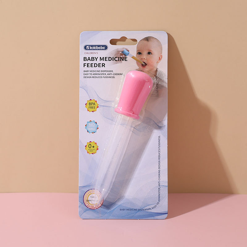 Bebé cuentagotas medicina alimentador anti-estrangulamiento bebé recién nacido alimentación de agua medicina con escala de silicona medicina dispensador al por mayor