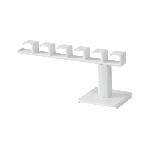 Hole-free L-shaped wall-mounted hair tie and hair accessory storage organizer, multi-functional hat clip and hair tie storage rack