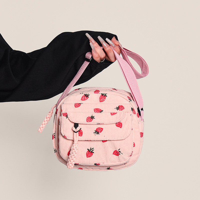 Strawberry bag small handbag for women 2026 new fashion versatile crossbody bag cute strawberry shoulder bag for soft girls Strawberry bag small handbag for women 2026 new fashion versatile crossbody bag cute strawberry shoulder bag for soft girls