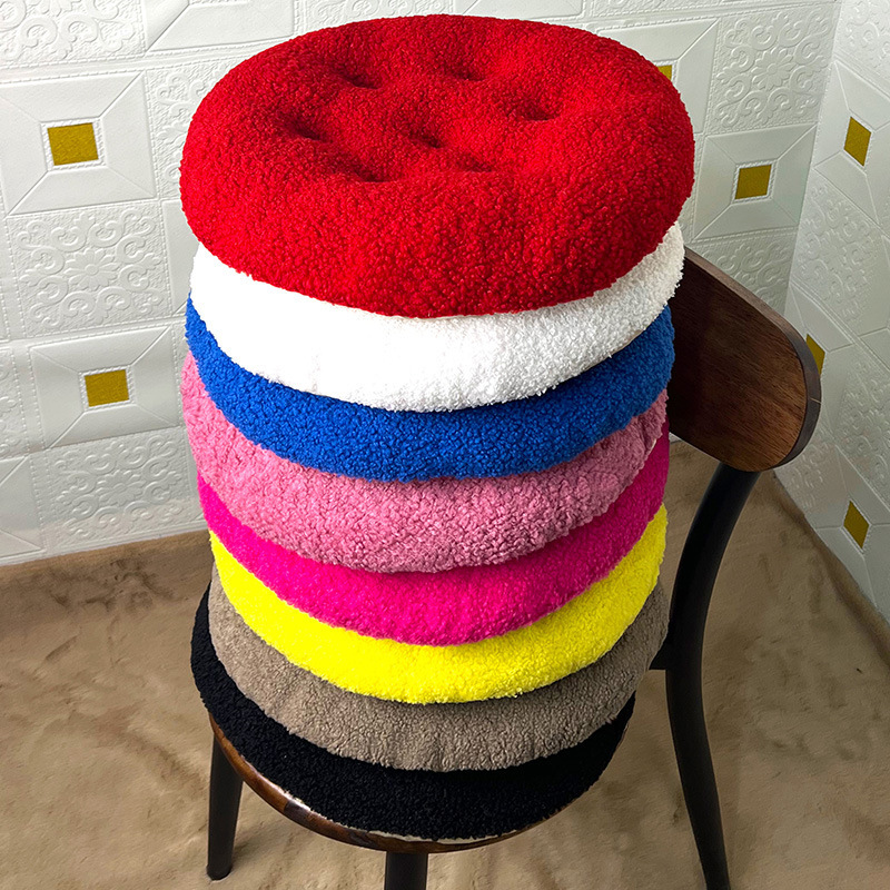 Cushion Soft Butt Cushion Long-Term Sitting Extra Thick Extra Thick Furry Short Plush Cushion Chair Round Floor Mat Futon Cushion Soft Butt Cushion Long-Term Sitting Extra Thick Extra Thick Furry Short Plush Cushion Chair Round Floor Mat Futon