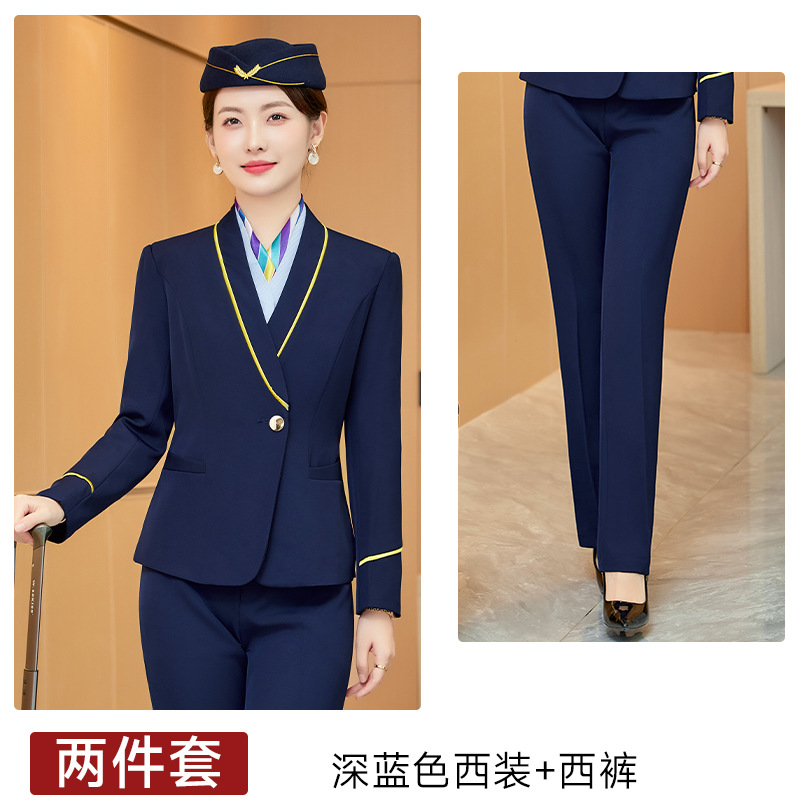 Женский темно-синий костюм + брюки