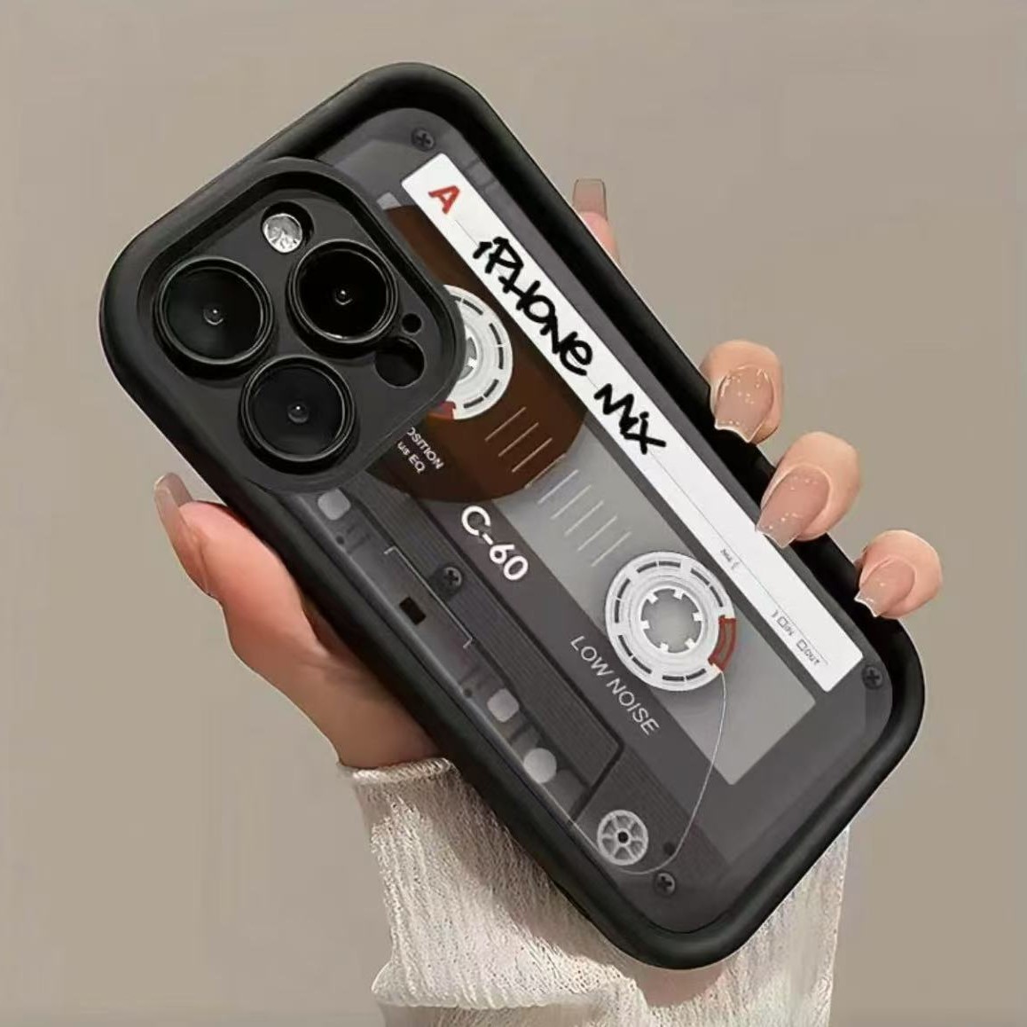 Funda para teléfono móvil iphone16pro de personalidad europea y americana Apple 15 anti-caída 14/13promax nuevo 12xr11