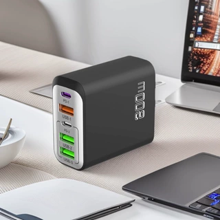 厂家直销超级PD38W 3U+2C快充全协议多口充电器适用苹果小米三星