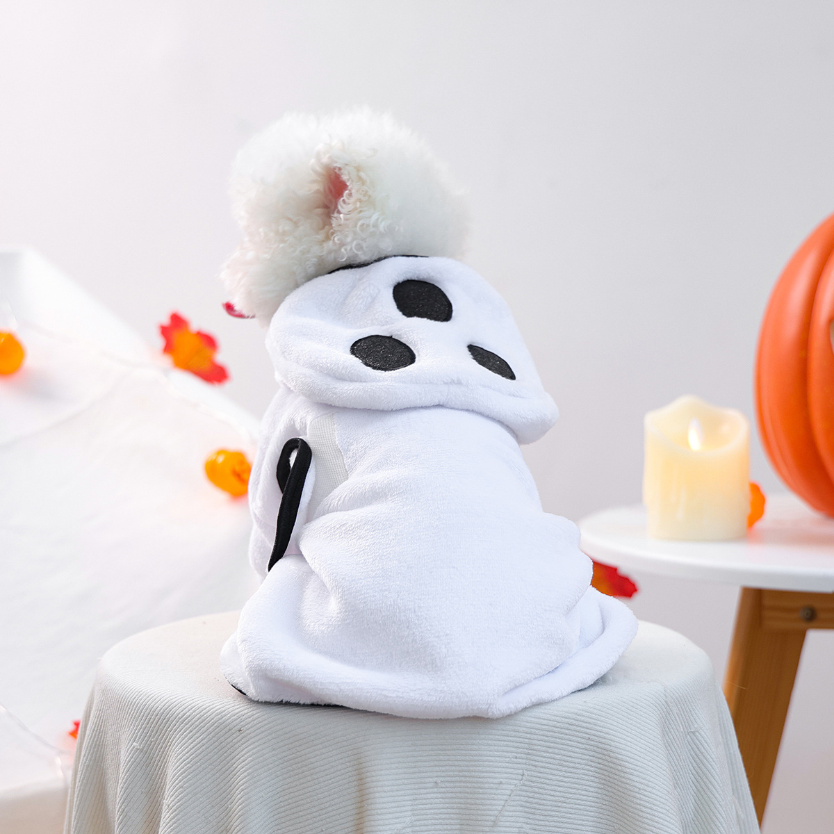 할로윈 목욕 타월 - 화이트 팬텀