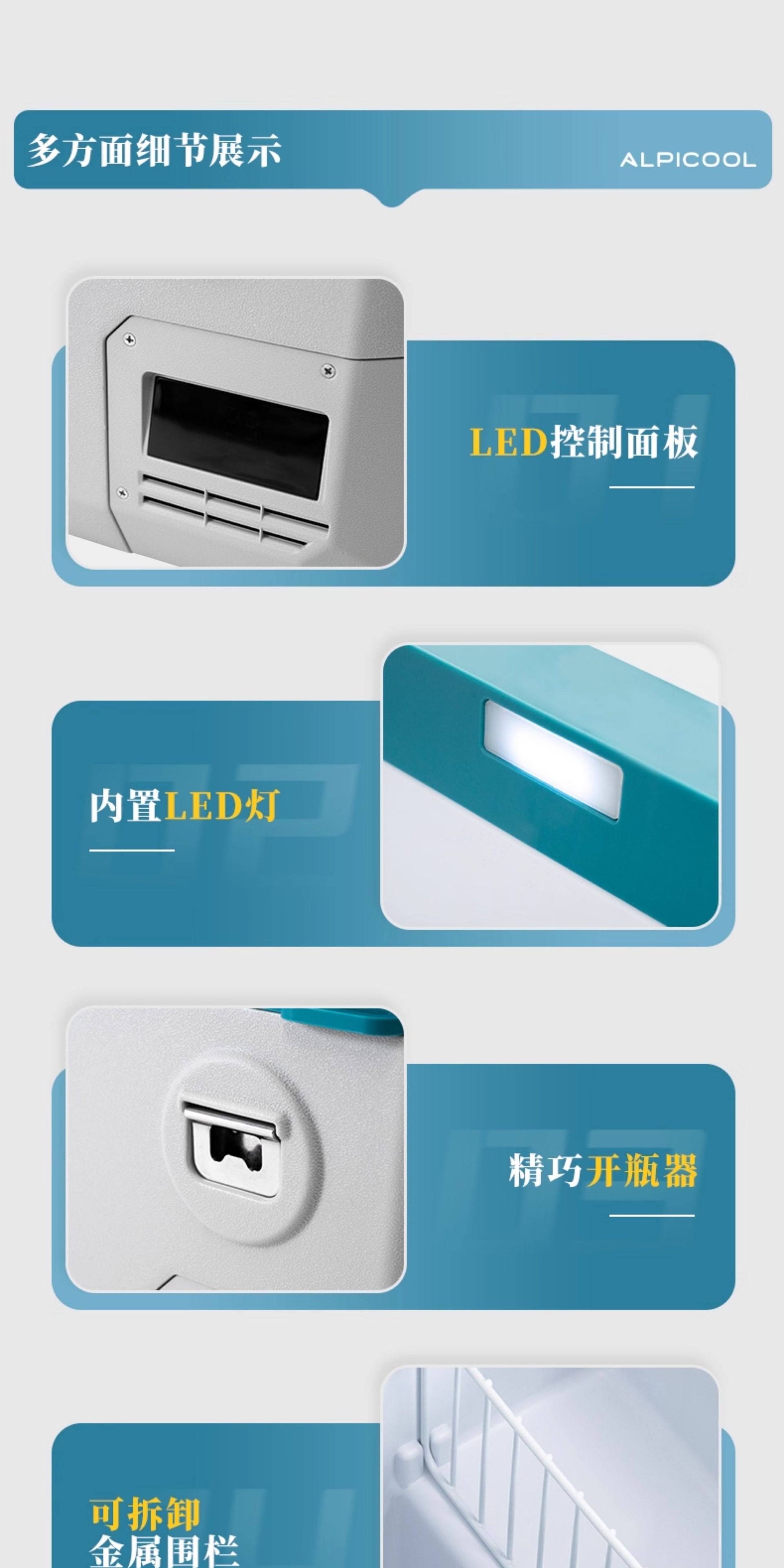 2025 New Model Car Refrigerator Ice Tiger Compressor Cooling 12V24V Universal Refrigeration and Freezing Portable Mini Refrigerator