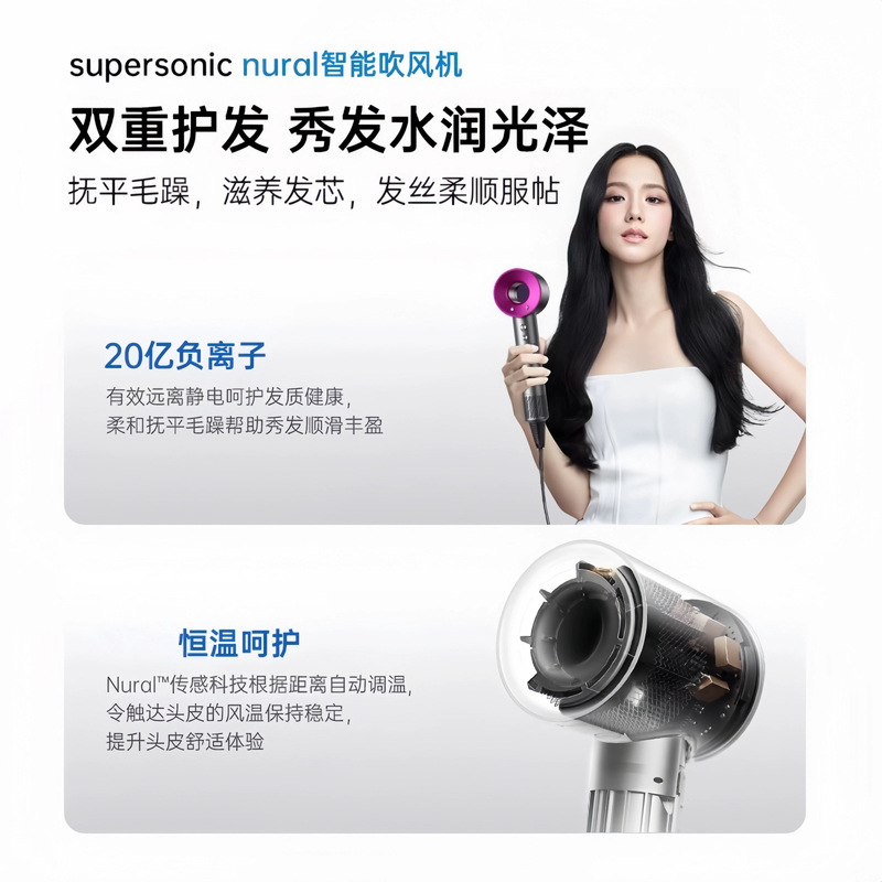2025新款高速吹风机宿舍用学生小功率800w 1000w负离子护发大风力|undefined