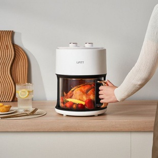 Export Quality - Lefei Multifunctional Household High Borosilicate Glass Visible Air Fryer. Capacity and Health