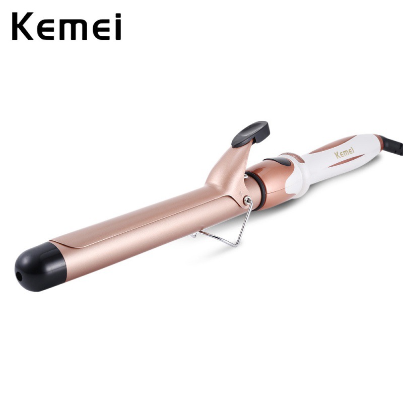 The big wave of the curling iron with pear flower head does not hurt the hair and quickly increases the temperature.