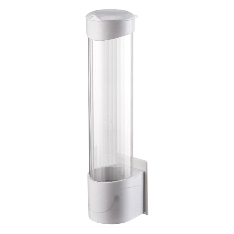 Dust-proof and Punch-free Disposable Cup Holder with Lid Household Water Dispenser Snap-on Cup Taker Cup Storage Rack