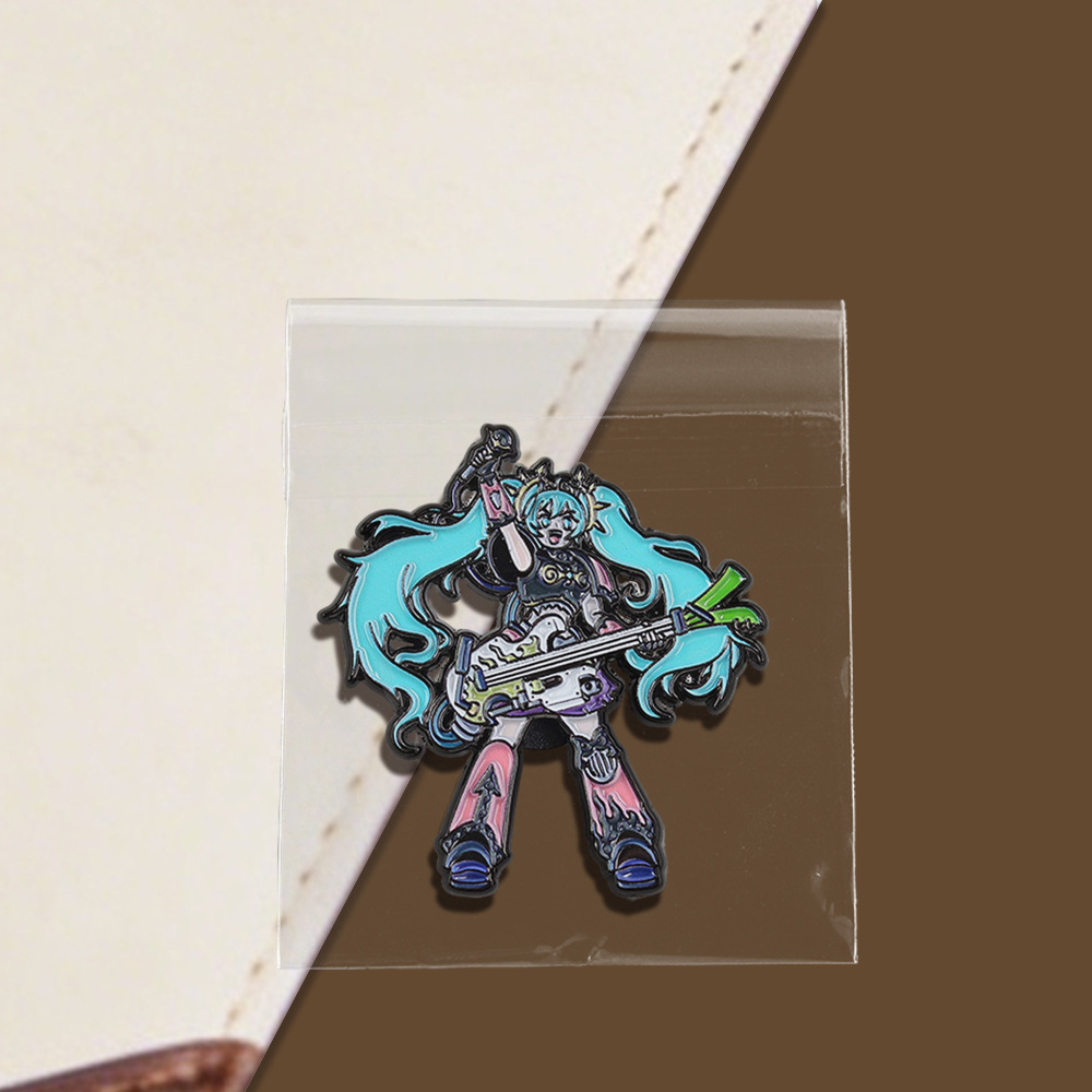 Hatsune Miku series metal brooch cartoon anime peripheral backpack accessory 2026 new enamel badge