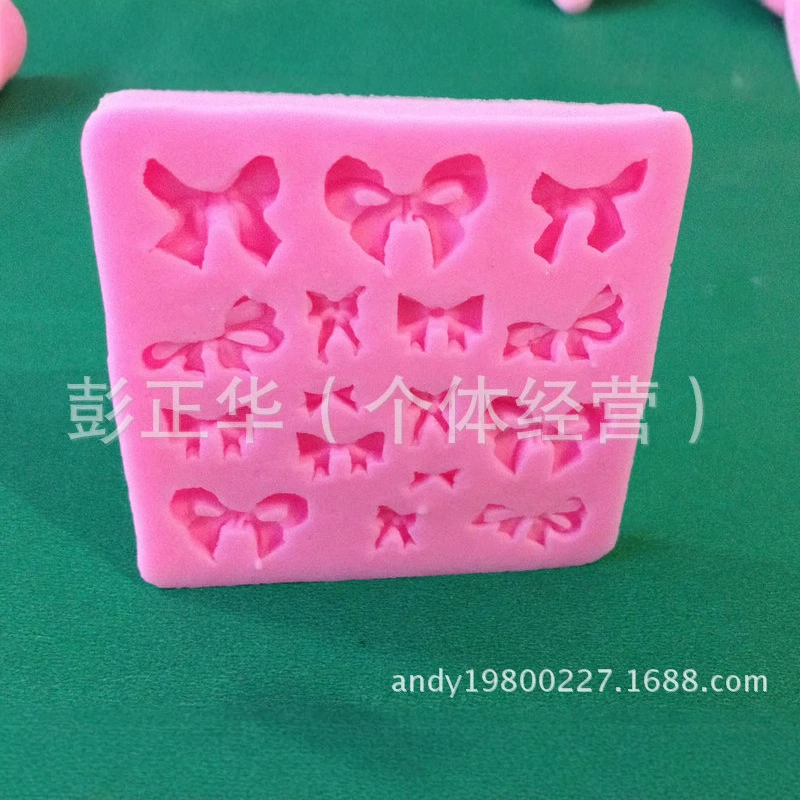 Готовый мастика с bow из силикона, акриловый компактный глине, ручная работа
