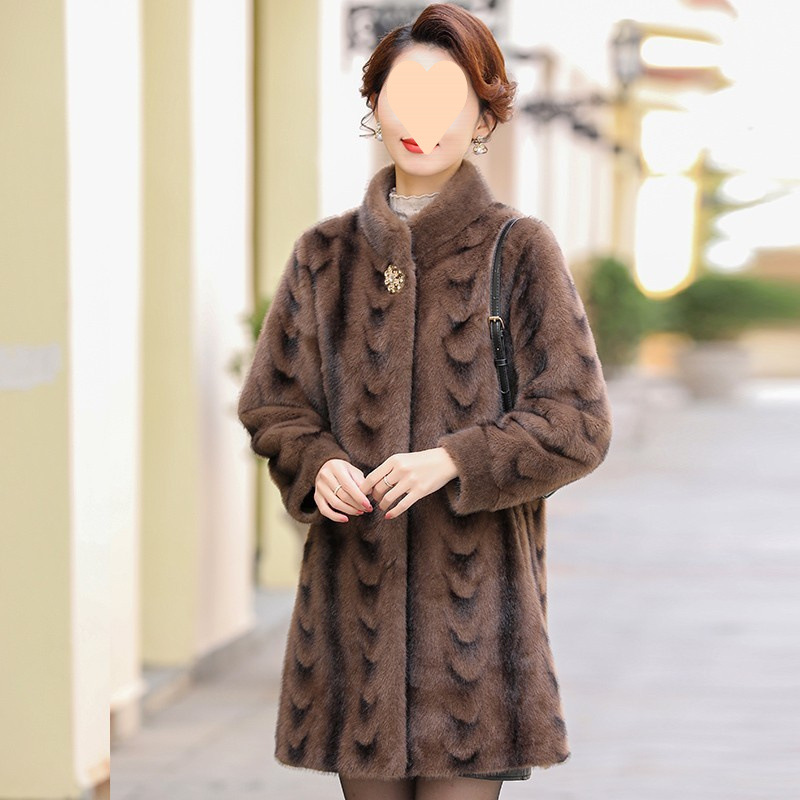 New integrated thickened warm coat for high-end mothers winter clothes for middle-aged and elderly women