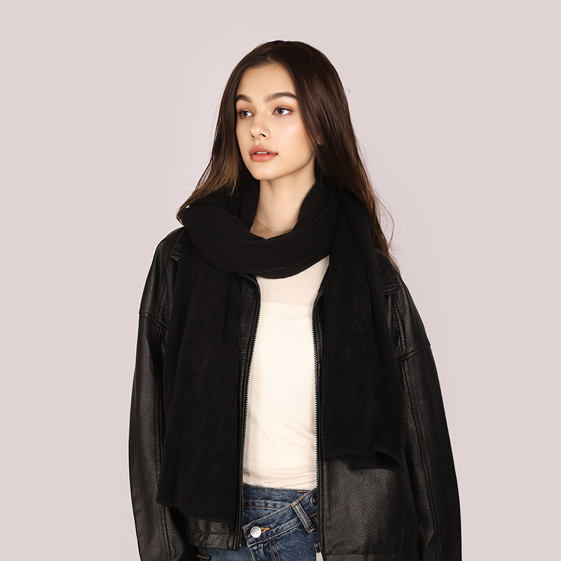 Nuevo estilo coreano de moda personalidad de punto bufandas de invierno femeninas simple suave cálida bufandas de viento perezoso al por mayor