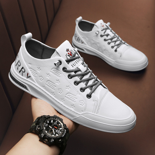 European Station Spring and Autumn New Low-top Men's Shoes Casual Genuine Leather Shoes Lazy Men's Trendy Sneakers Men's Four Seasons Trendy Shoes