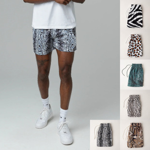 New American sports casual shorts outdoor men's trendy fitness running training shorts digital printing shorts