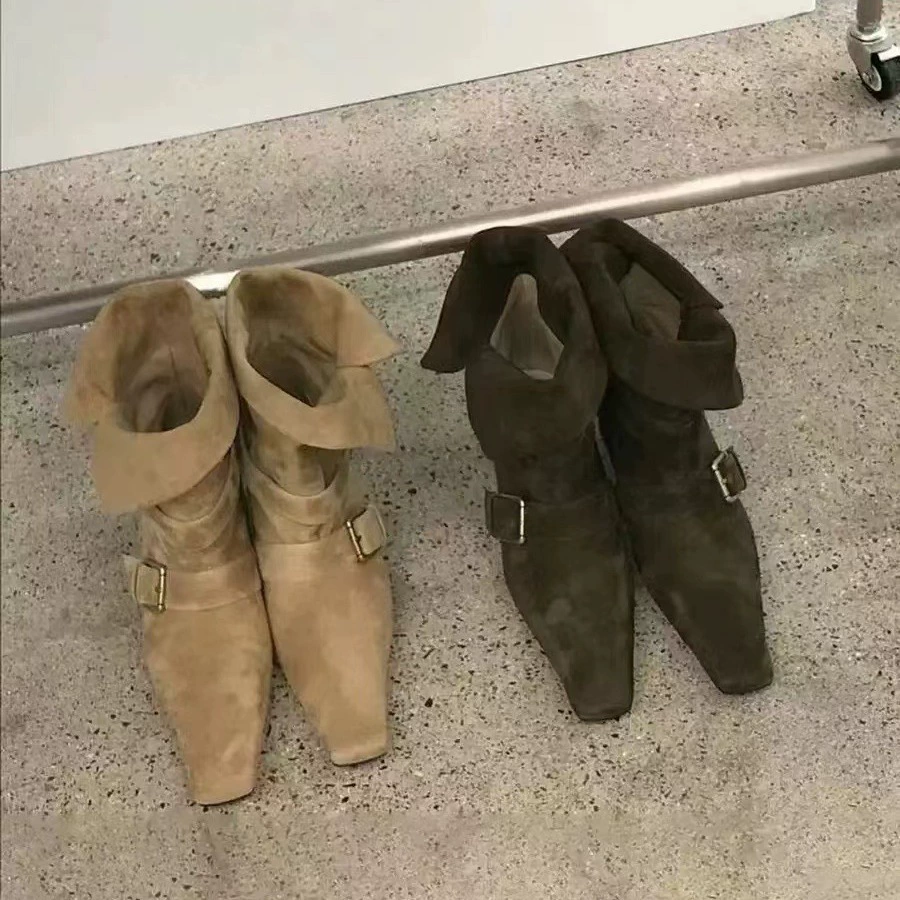 Кожаный бархат ретро маленький квадратный