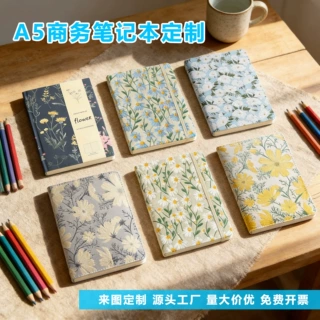 A5笔记本定制文创高颜值办公商务记事本定做学生会议记录本子批发
