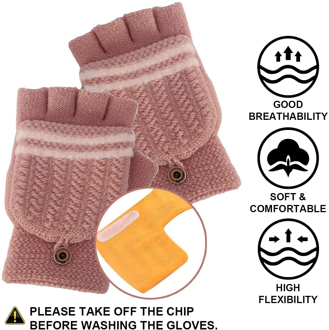 USB 加热手套男女适用暖手手套适合打字冬季保暖笔记本电脑手