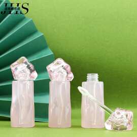 新款 不规则瓶冰块盖 2ml 唇釉管 唇彩空管 彩妆包材 厂家直批定Z