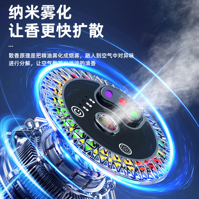 3色の星の空の頂の車のアロママシンの香水は自動的に停止してスプレーします。|undefined