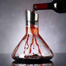 瀑布式快速红酒醒酒器家用酒壶欧式创意水晶玻璃过滤葡萄酒分酒器