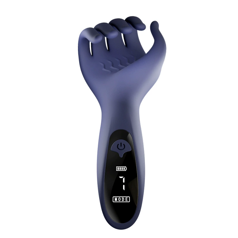 Male Glans Training Device, Electric Masturbator Cup with Kneading Fingers, Adjustable Intensity