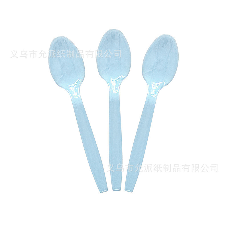 新しいブルー無地テーマ誕生日パーティー装飾用品使い捨て食器紙皿紙コップペーパータオルナイフフォークスプーン|undefined