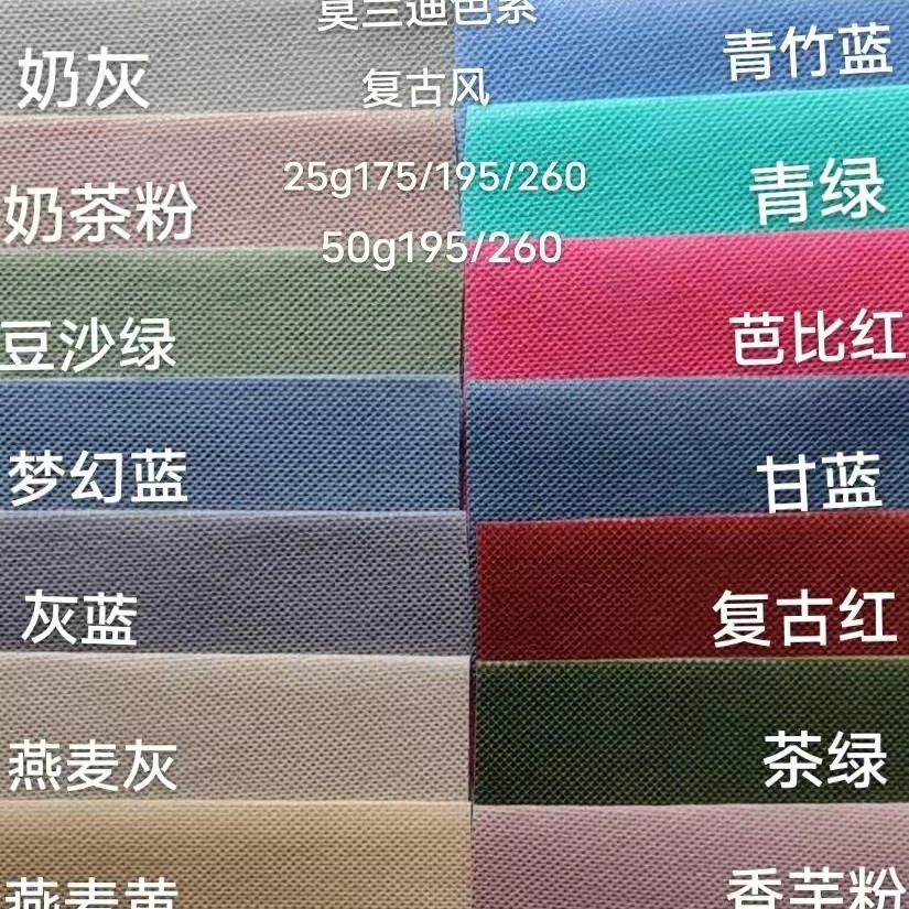 厂家供应 彩色 口罩25g2Spp无纺布真材实料 多规格可选