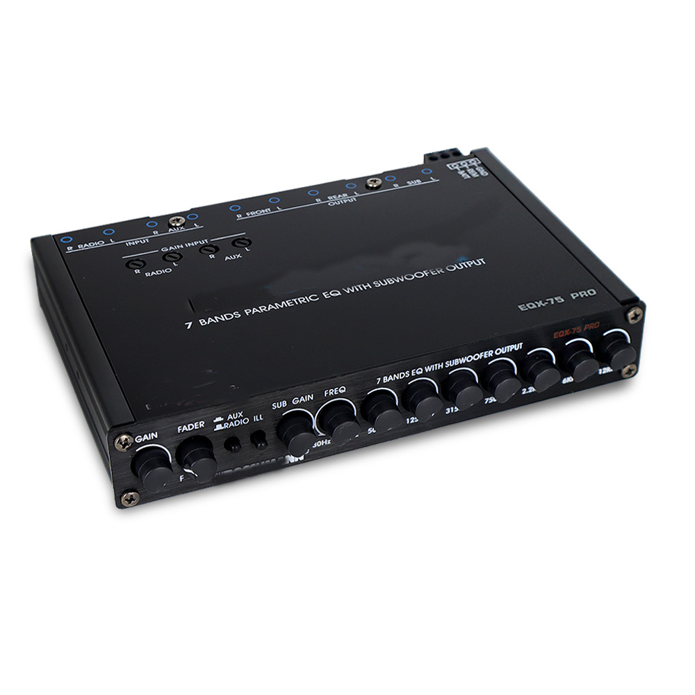 Cross-Border Hot-Selling Car Equalizer 7-Band Equalizer Car Audio Eq Tuning Crossover Amplifier Power Amplifier