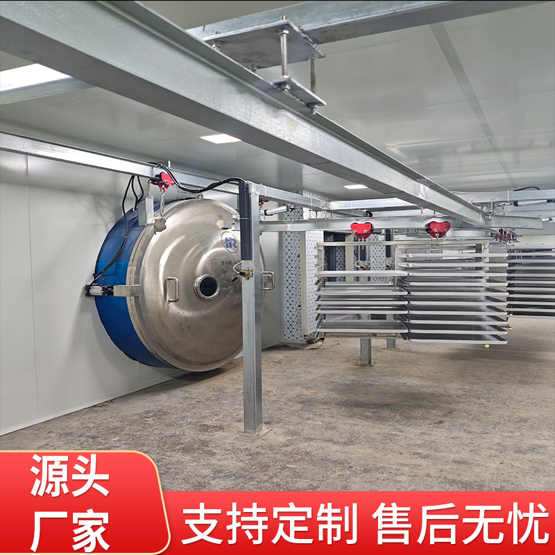 商用山楂哈密瓜真空冷冻干燥设备 无油脱水干燥果蔬脆真空冻干机