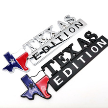 跨境货源汽车改装标越野TEXAS EDITION车贴EDITION车身贴车尾标