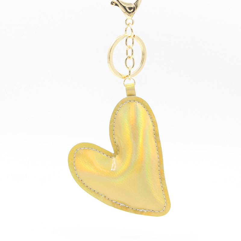 23g Weight Bag Pendant, Keychain Classification 1 Piece Quantity Cute Heart Shape Pu Leather Alloy Women's Bag Pendant Keychain