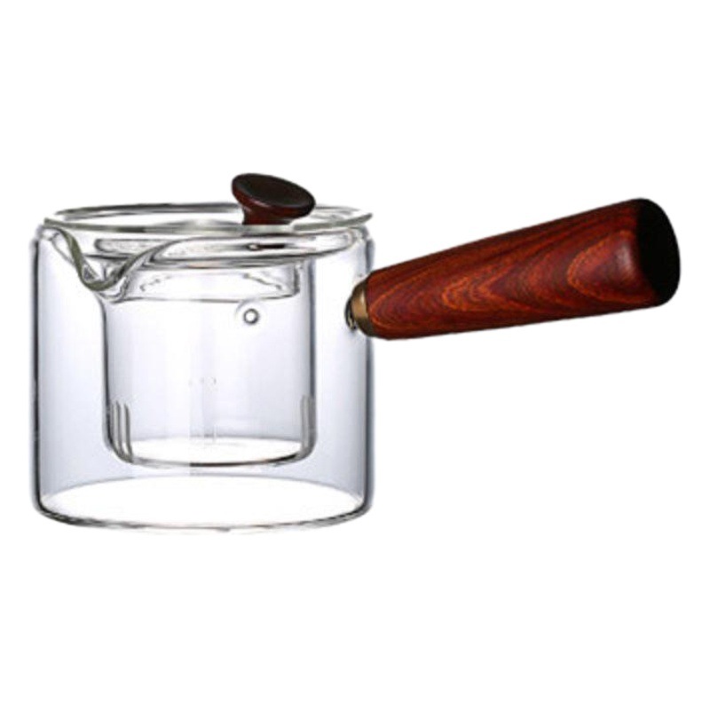 Vidrio borosilicato juego de té Kung Fu té sala de estar casera taza de té japonés lado mango tetera Oficina recepción