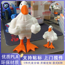 跨境新品Demon cat 3d打印死神鸭万圣节肌肉邪恶比利鸭南瓜黑豹鸭