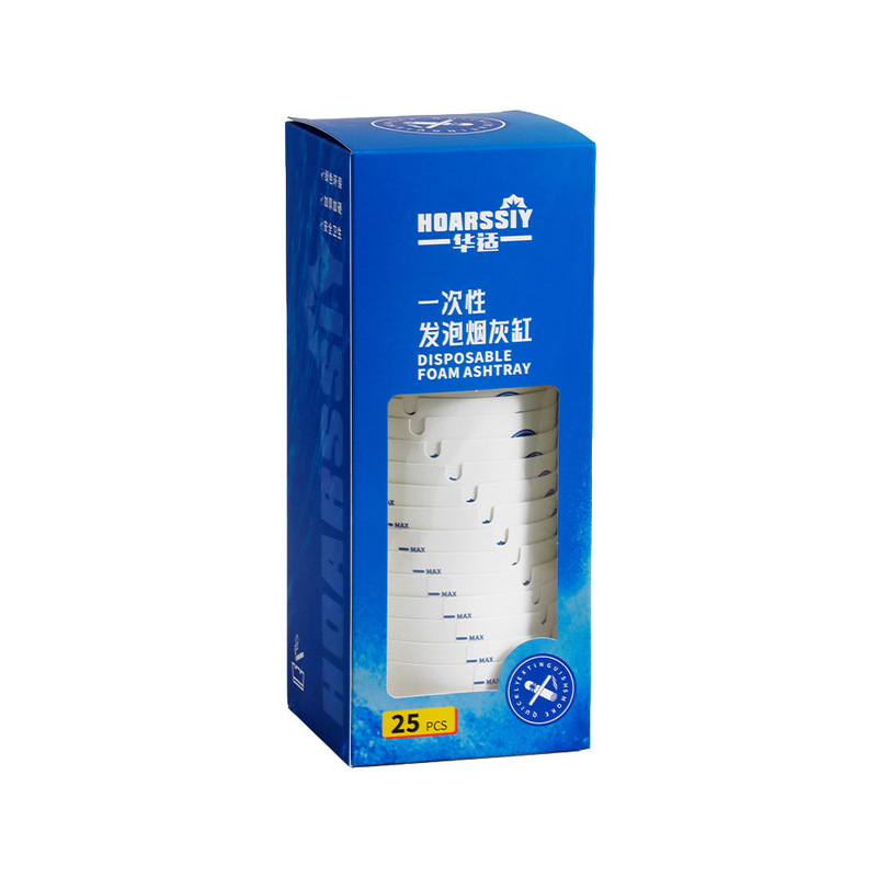 跨境一次性发泡烟灰缸加厚加硬环保防烟味飞灰家用加水泡发烟灰缸|undefined