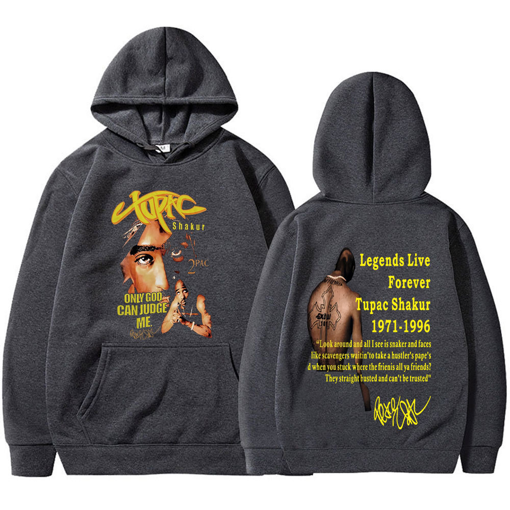 Rapper Tupac 2pac Shakur Hoodies Men's Women Clothing Hip Ho