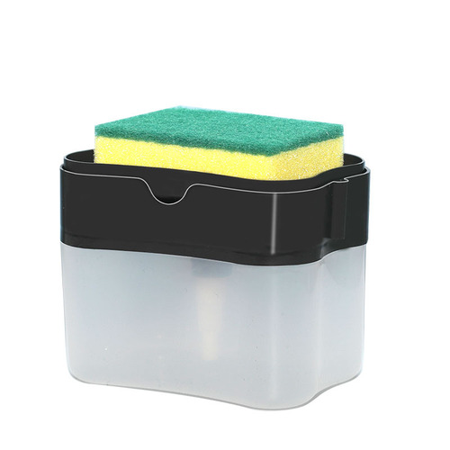 Detergent press box automatic dispenser automatic liquid box scouring pad dishwashing brush kitchen brush soap box