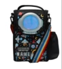 Black space shoulder bag