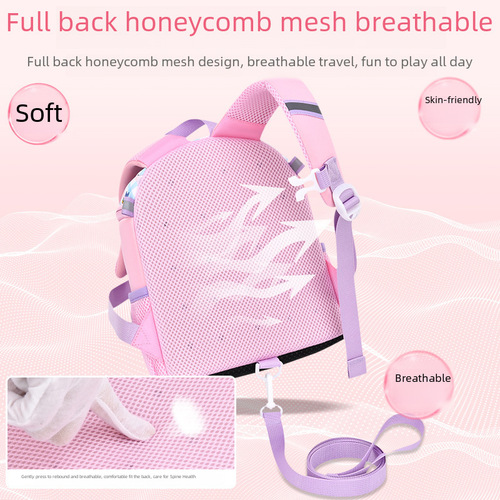  New My Little Pony Kindergarten School Bag Ultra Lightweight Back Support Weight Reduction Boys and Girls Children School Bag Wholesale