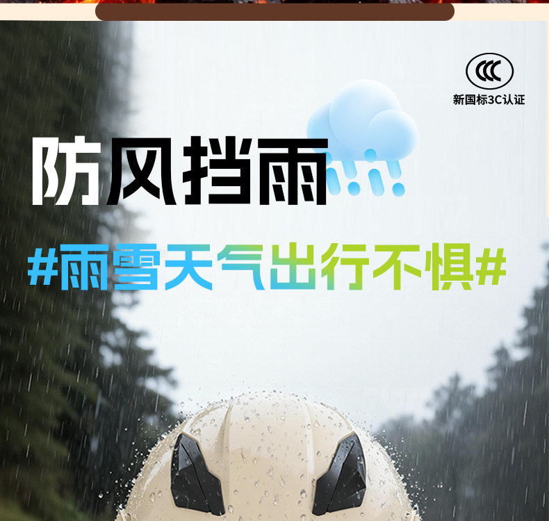 National Standard 3C Certified Electric Vehicle Motorcycle Helmet for Men and Women, All-Season Warm and Sun-Proof Half Helmet and Full Helmet Universal Safety Helmet