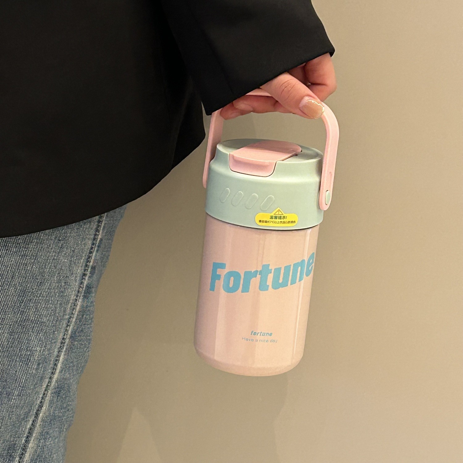 Taza de paja de té de flores, taza de agua de gran capacidad, taza de vientre, separación de agua de té para niños, hervidor de plástico de alto valor facial